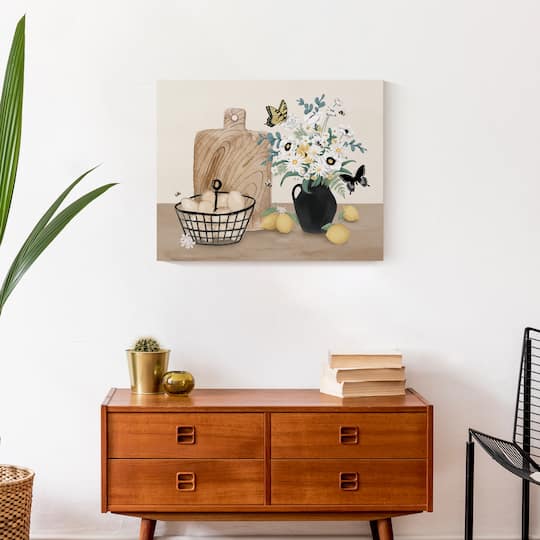 Kitchen Still Life Lemons 20" x 16" Canvas Wall Art